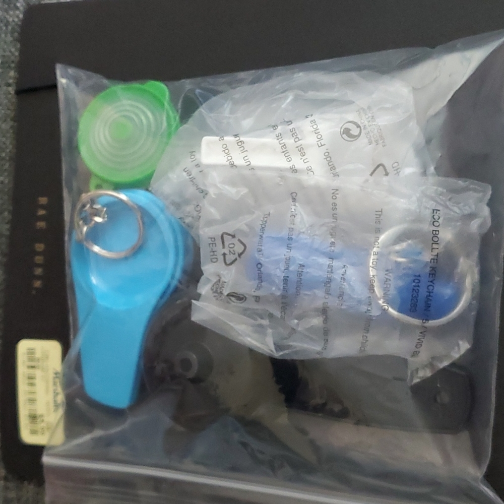 Tupperware keychains/gadgets